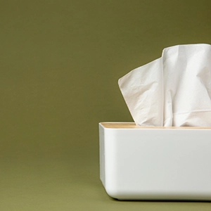 uma caixa de lenço de papel